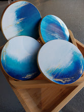 Load image into Gallery viewer, Round Coasters - Blue