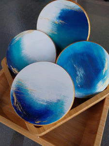 Round Coasters - Blue