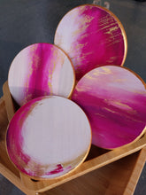 Load image into Gallery viewer, Round Coasters - Pink