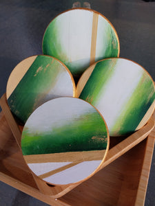 Round Coasters - Green